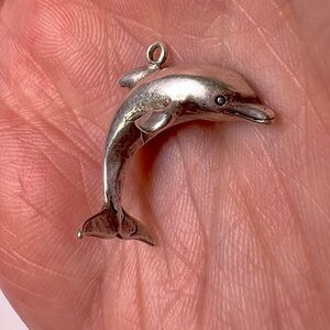 Dolphin Sterling Silver 925 Necklace Pendant